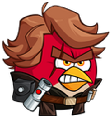 angry birds star wars red bird with sword