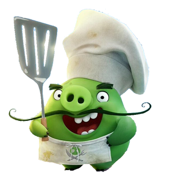 angry birds chef pig plush