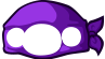 Purple Bandit Pig's Mask