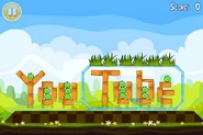 Youtube in angry birds.jpg (135 KB) A golden egg level that features a structure that resembles YouTube's logo.