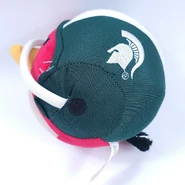 Angry Birds Red Green Michigan State Football Helmet Plush Stuffed Animal RARE (1)