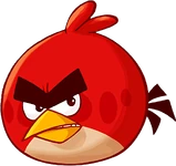 Diseño actual de Red, de Angry Birds Toons.