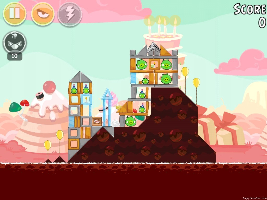Angry Birds Birdday Party Cake 4 Level 7 Walkthrough 3 Star - YouTube