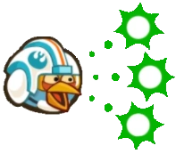 Blue Angry Bird Star Wars