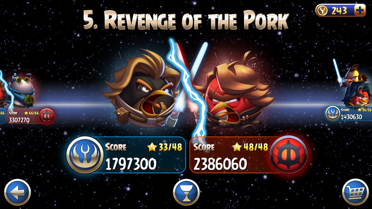 angry birds star wars 2 captain panaka levels