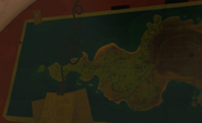Карта острова в лаборатории Далии