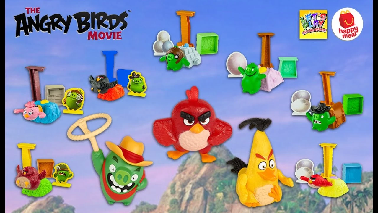 The Angry Birds Movie Happy Meal Toys Angry Birds 2016 Happy Meal