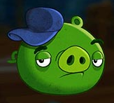 Mechanic Pig's old Angry Birds Go! look when you fail a race.