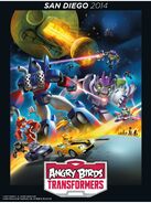 Angry Birds Transformers battle poster