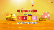 Angry Birds Starburst Score being ranked