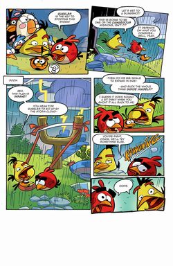 Angry Birds Facts • It's almost over on X: Fact #2683: In the Angry Birds  Comics #3 story Static Cling, Bubbles communicates in meeps and question  marks, whereas elsewhere in the