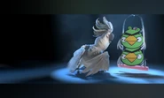 The Pigs dressing up as a parakeet.