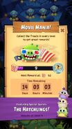 FB IMG 1459433433765.jpg (57 KB) The Hatchlings Limited Time Countdown. Collect movie treats for rewards. This movie mania promotes The Angry Birds Movie.