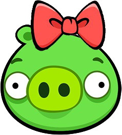 Свинка из энгри бердз рисунок