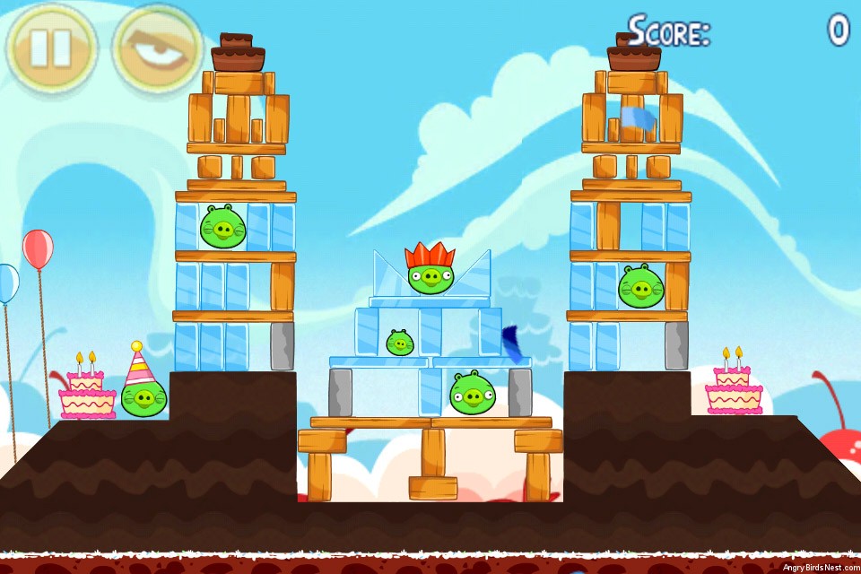 Angry Birds Birdday Party Cake 7 Level 15 Walkthrough | AngryBirdsNest