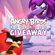 For a Facebook Giveaway hosted by Angry Birds for free vouchers for Apple Arcade (Started July 26th, 2021 & Ended July 30th, 2021)