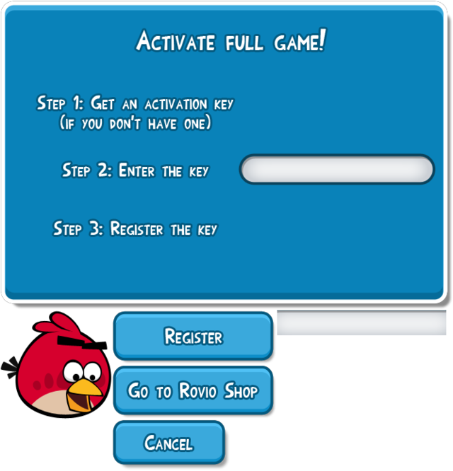 I need an activation key for Angry Birds Seasons!