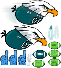 Angry Birds join Philadelphia Eagles 