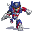 OPTIMUS PRIME RED RUNNING TRANSPARENT