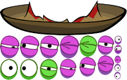 Sprites for King Pig's eyes in the episode cutscenes, including his Sombrero in Ham'em High's