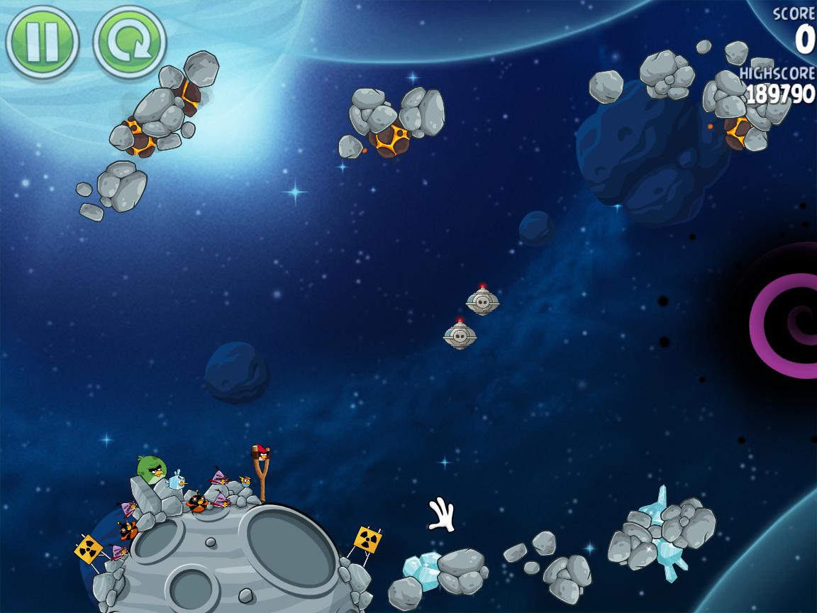 angry bird space background