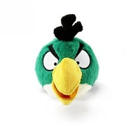 Плюшевая игрушка зелёной птицы