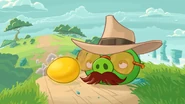 The pig wearing a disguise.