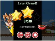 Results Screen (Angry Birds Nestlé)