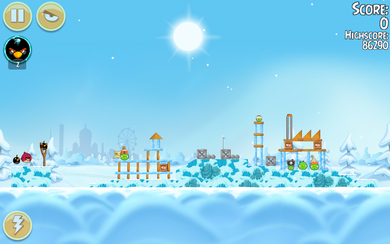 Уровни On Finn Ice/Могучий орёл | Angry Birds Wiki | Fandom