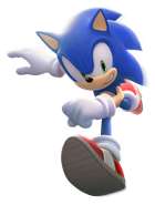 Angry Birds Friends Render; edited Sonic Generations artwork.