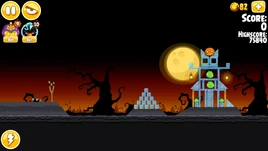 Angry Birds Seasons Trick or Treat level 3