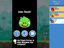 Level Failed Angry Birds Wiki Fandom