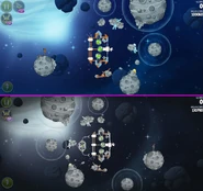 Mirror level 7 of Beak Impact changed the birds, rotated the gas bottle contraption so it faces the opposite direction, and added a gravity field and a structure with Hektor Porko, all of which significantly altering gameplay.