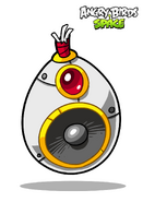 The egg-shaped spacecraft (Tidbit Egg)