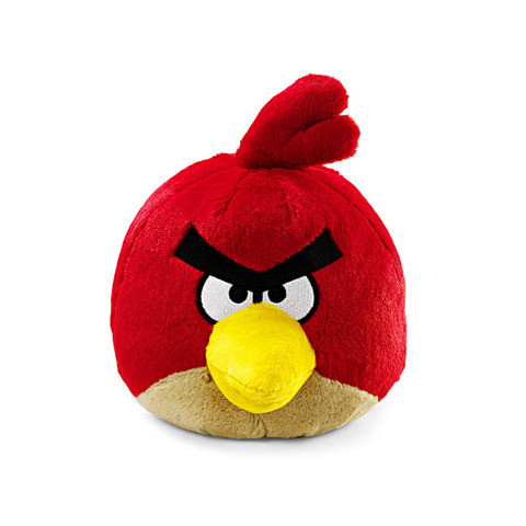 Angry Birds Plush Red Bird Toy Stuffed Animal 8" Commonwealth 