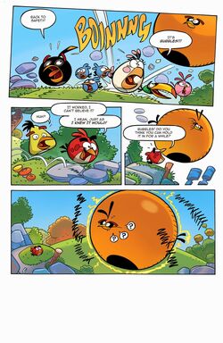 Angry Birds Facts • It's almost over on X: Fact #2683: In the Angry Birds  Comics #3 story Static Cling, Bubbles communicates in meeps and question  marks, whereas elsewhere in the