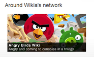 The Angry Birds Wiki spotlighted on the Wikia (now Fandom) network to promote Angry Birds Trilogy.[7]