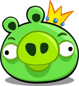 King Pig's promotional design, from the original Angry Birds. (2010)