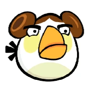 Концепт-арт Матильды в качестве Леи в консольной версии игры Angry Birds Star Wars