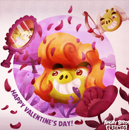 На плакате ко Дню Святого Валентина и к Valentine's Day Tournament 2015