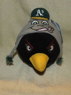 Lot Of 2 Angry Birds Oakland A'S A S Athletics Plush Doll MLB Baseball NWT