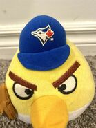 Yellow Angry Birds Toronto Blue Jays Baseball Plush Genuine MLB Merchandise