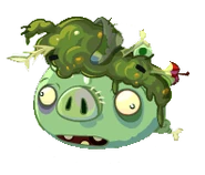 Вонючий зомби Враг из игры Angry Birds Epic.