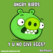 Ross as he appears in a meme, "Y U NO GIVE EGGS?"