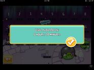 The notification that shows up if a player tries to play a level when it hasn't been that day.
