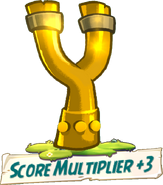 Score Multipiler +3 - Gold Slingshot