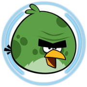 angry birds space green