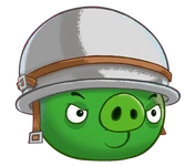 Corporal Pig, from Angry Birds Toons.