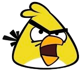 The earliest known appearance of Chuck, from the original Angry Birds.