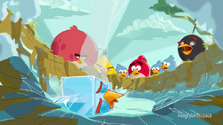 Angry Birds Space trailer Ice Bird lands on earth